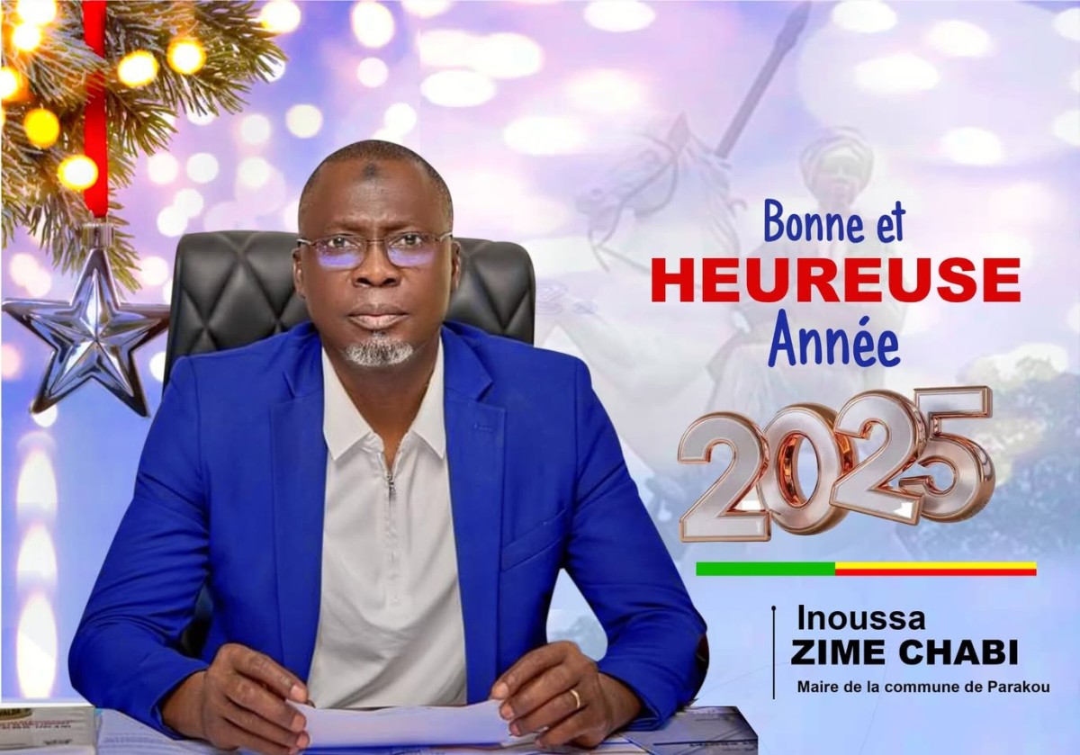 Message de Nouvel An du Maire de Parakou : Inoussa ZIME CHABI, Formule ses Meilleurs Vœux.
